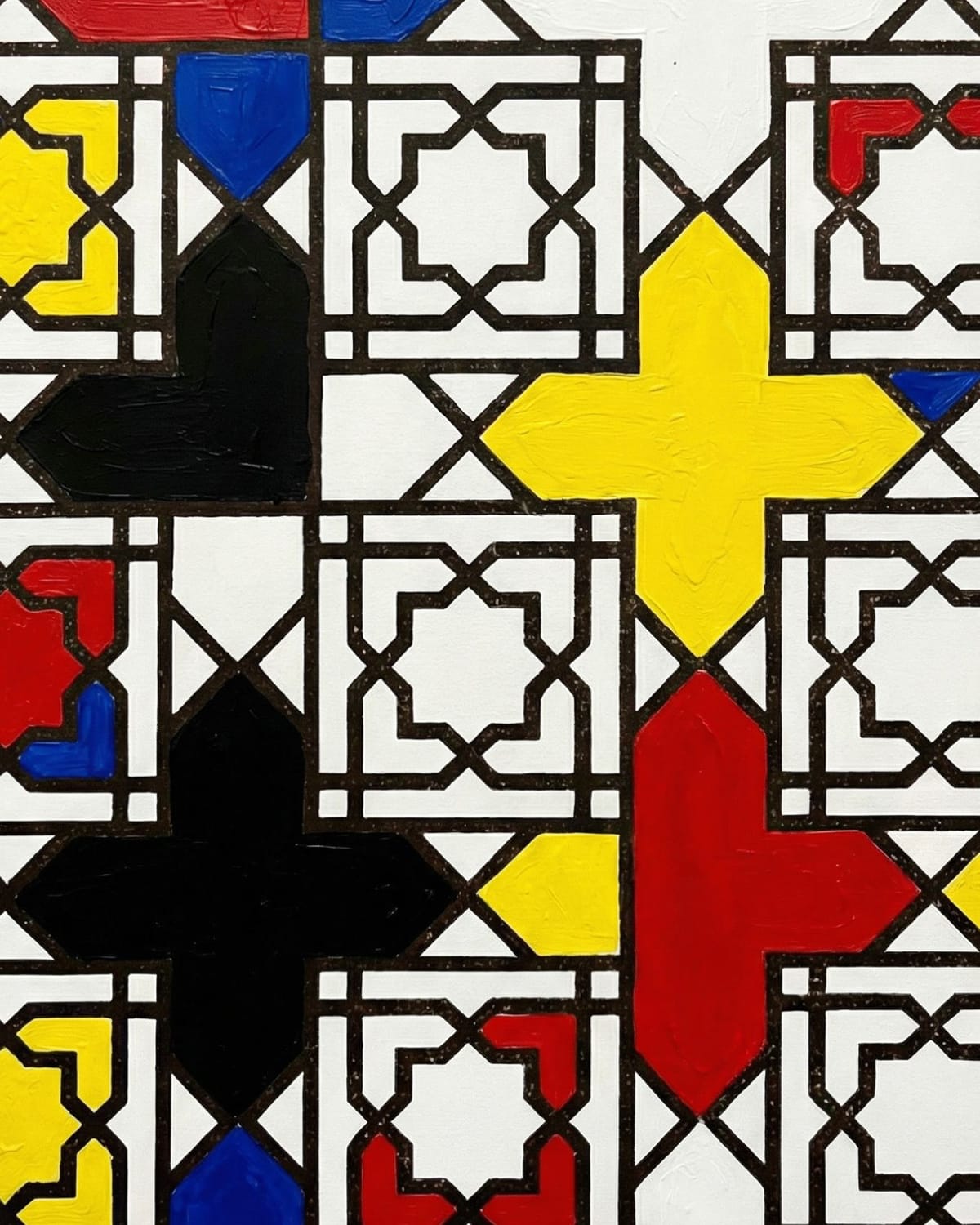 DIY Mondrian-inspired geometric wall art