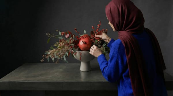 How to create a wild pomegranate centerpiece